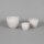 Keramik-Pflanzeistehend 14x14xh.12cmweiss-antik