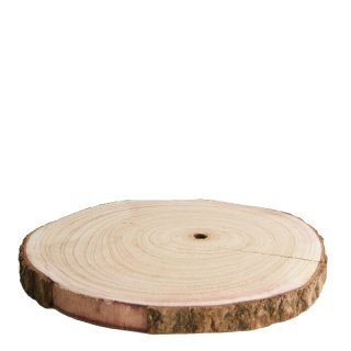 Paulownia wood round slice 30x30x3cm
