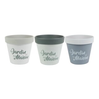 Pot Jardin maison D15 H13 3ass