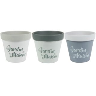 Pot Jardin maison D20 H18 3ass