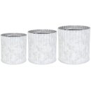 Pot S3 Ewan silver brush D13 H12