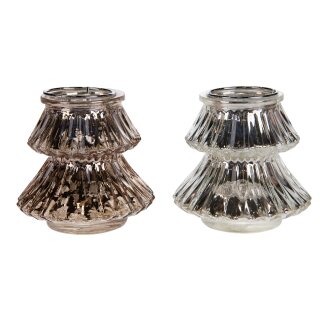 Teelichthalter Glas