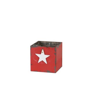 PD Pflanzengef&auml;ss mit Stern Holz