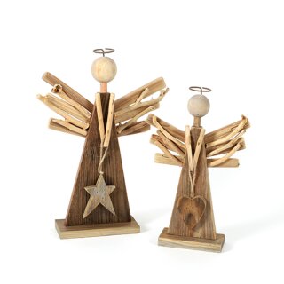 Holz-Engel  Sina mit Stern