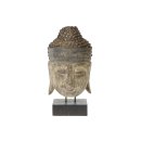 Buddhakopf aus Holz Antikoptik
