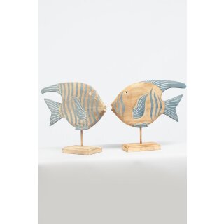 PD Fisch auf St&auml;nder Holz