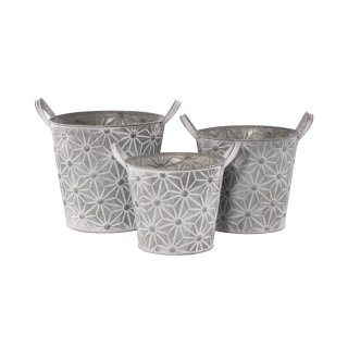 PD Zink-Uebertopf mit Metallgriff