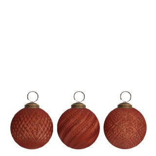 PD Christbaumkugel Astrachan aus Glas