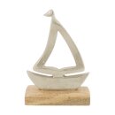 PD Boot aus Aluminium auf Holzsockel