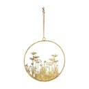 PD Ring aus Metall mit Blumen