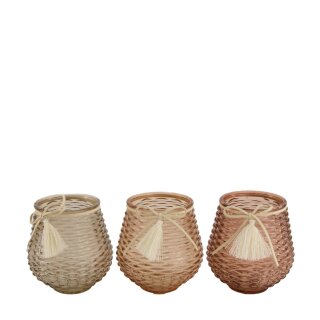 PD Teelichthalter Belize aus Glas