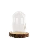 NL-Glockenglas mit Holzsockel