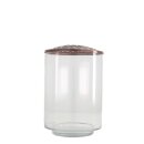 Vase Glas mit Deckel