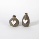 Vase Keramik mit Herz assortiert