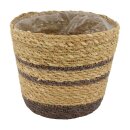 Korb Grima Seegras Natur mit Kunststoff