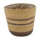 Korb Grima Seegras Natur mit Kunststoff