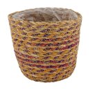 Korb Grima Seegras Natur mit Kunststoff