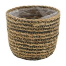 Korb Grima Seegras Natur mit Kunststoff