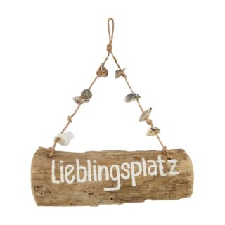 PD Schild Lieblingsplatz Schwemmholz