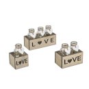 Holz-Tray Love 1 Flasche