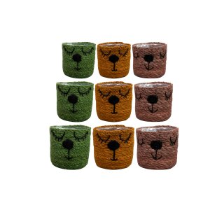 Topf Satz von 3 Teddy