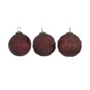 PD Christbaumkugel Glas Korzu ass 3er L