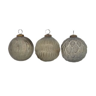 PD Christbaumkugel Glas Korzu ass 3er L