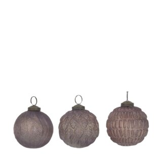 PD Christbaumkugel Glas Korzu ass 3er S