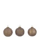 PD Christbaumkugel Glas Korzu ass 3er L