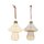 PD Christbaumkugel Pilz Glas ass. 2er