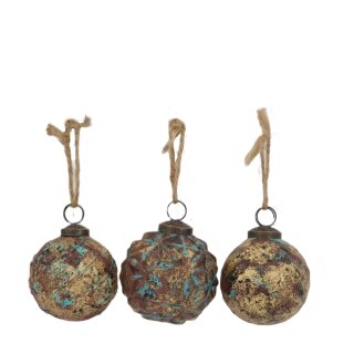 PD Christbaumkugel Glas Dolina ass. 3er S