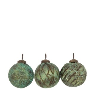 PD Christbaumkugel Tuimasy Glas ass. 3er