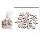 Holzstern 2.5-8cm mix 30pc