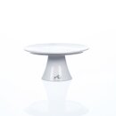 CAKE round footed porcelain plate