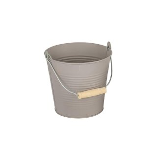 Zinktopf Malon gerillte Oberfläche mit Henkel