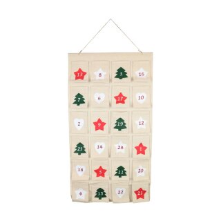 Adventskalender Jute