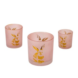 PD Windlicht Peach Hase M