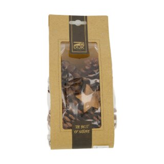 Kiefernzapfen mit 3 Kokossternen natur 90gr