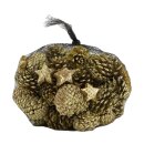 Kiefernzapfen mit 10 Kokossternen natur 1kg