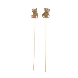 Teddyb&auml;r Sitka auf Stab ass.