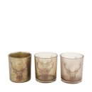 Teelichthalter Braunworld aus Glas