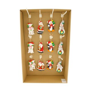 Aufhänger für Weihnachtsfiguren aus Ton