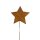 Gartenstecker Stern Metall