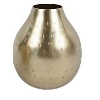 Vase Metall goldfarbig