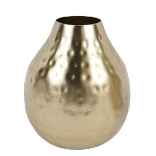 Vase Metall goldfarbig