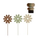 Display Flower Metall auf Stange ass. BOX 91Stk