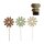 Display Flower Metall auf Stange ass. BOX 91Stk