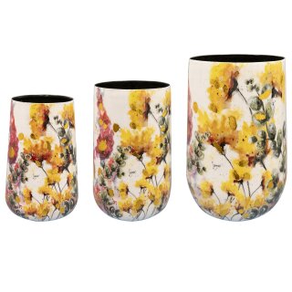 Vase Satz von 3 Floral