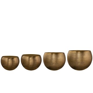 Topf Satz von 4 Rowen gold