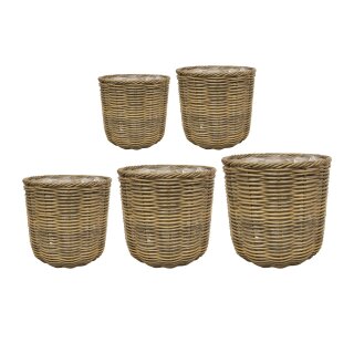 Topf Satz von 5 Jet naturel